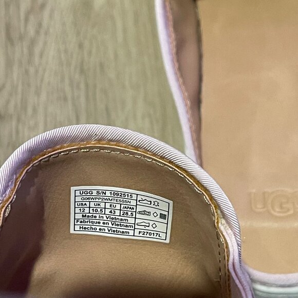 NWT Womens UGG Luci Bow Pink Suede Slip-On Sneakers Size 12 NEW - Picture 5 of 8